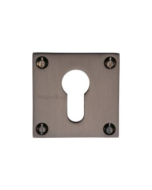 Heritage Brass Euro Profile Cylinder Escutcheon Matt Bronze finish