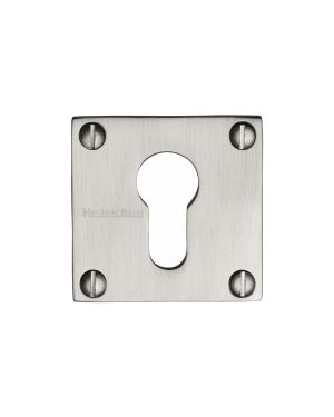 Heritage Brass Euro Profile Cylinder Escutcheon Satin Nickel finish