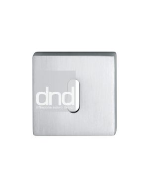 Square Escutcheon Keyhole Satin Chrome