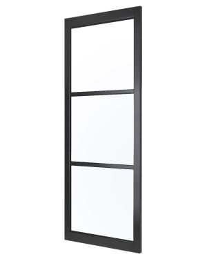 Bergen Black 3-Light Demi Panel (Made to Measure)