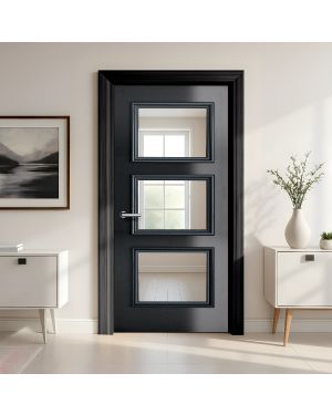 Brillar Black 3-Light Fire Door (FD30 - Bespoke)