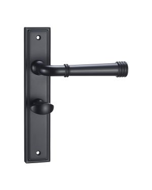 Bristol Lever On Backplate - Bathroom - Midnight Black