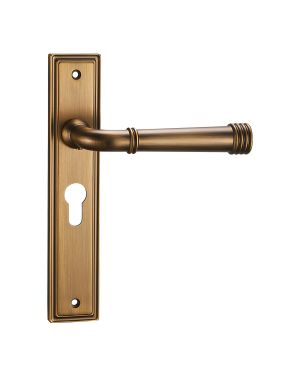 Bristol Lever On Backplate - Euro Lock - Parisian Bronze