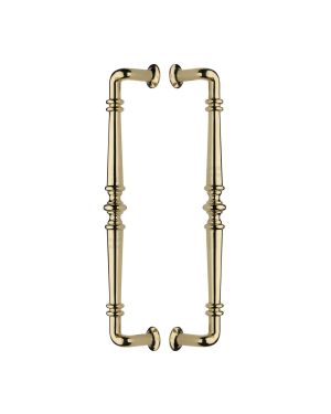Heritage Brass Back to Back Door Pull Handle Avon Design Polished Brass finish
