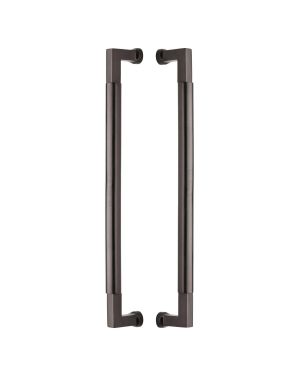Heritage Brass Door Pull Handle Bauhaus Design 483mm Matt Bronze Finish