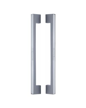 Heritage Brass Back to Back Door Pull Handle Metro Design 457mm Polished Chrome Finish