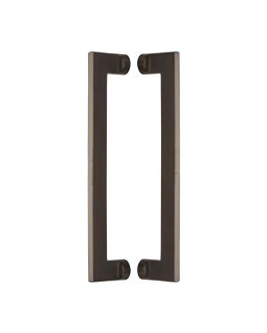 Heritage Brass Back to Back Door Pull Handle Apollo Design 307mm Matt Bronze Finish