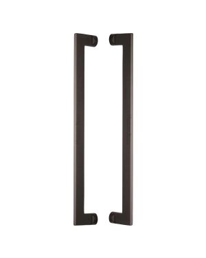 Heritage Brass Back to Back Door Pull Handle Apollo Design 460mm Matt Bronze Finish