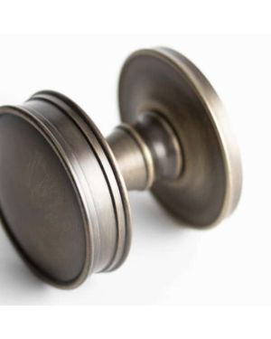 Berkeley Mortice Knob - Antique Brass