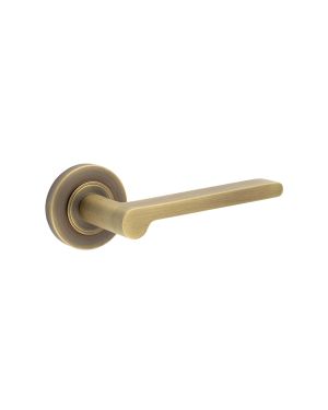 Fitzrovia Lever On Rose - Antique Brass