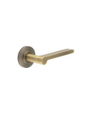 Fitzrovia Lever On Rose - Antique Brass