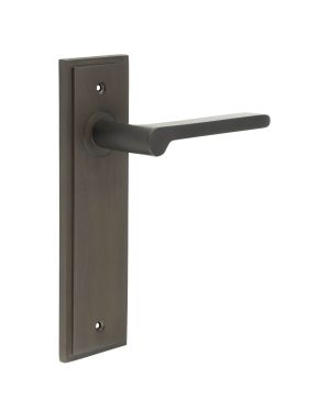 Fitzrovia Lever On Backplate - Dark Bronze