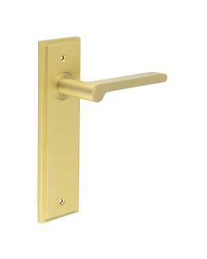 Fitzrovia Lever On Backplate - Satin Brass