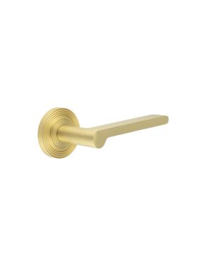 Fitzrovia Lever On Rose - Satin Brass