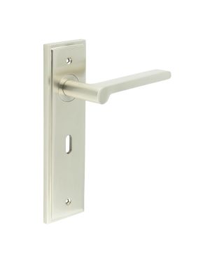 Fitzrovia Lever On Backplate - Satin Nickel