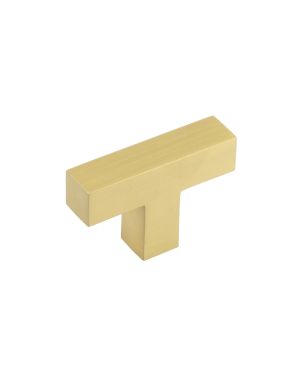 Trafalgar T-Bar Cupboard Knob - Satin Brass