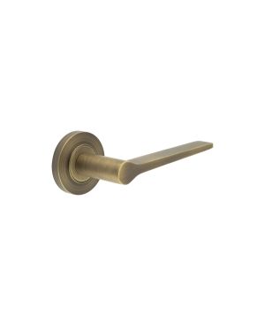 Knightsbridge Lever On Rose - Antique Brass