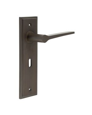 Knightsbridge Lever On Backplate - Dark Bronze