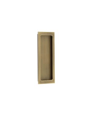 Burlington Sliding Door Rectangular Flush Pull - Antique Brass