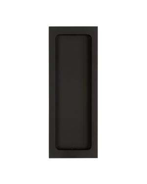 Burlington Sliding Door Rectangular Flush Pull - Matt Black