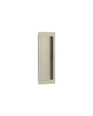 Burlington Sliding Door Rectangular Flush Pull - Satin Nickel