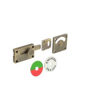 Burlington Indicator Lock - Antique Brass