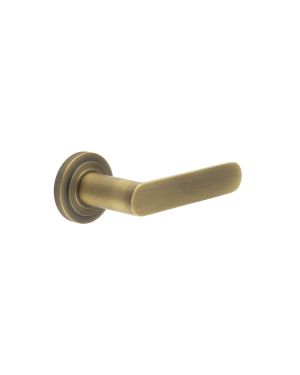 Kensington Lever On Rose - Antique Brass