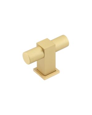 Westminster T-Bar Cupboard Knob - Satin Brass