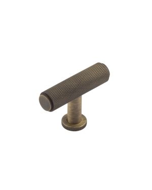 Piccadilly T-Bar Cupboard Knob - Antique Brass