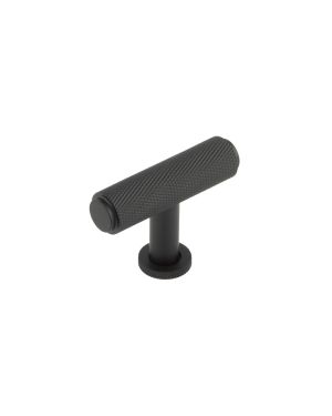 Piccadilly T-Bar Cupboard Knob - Matt Black
