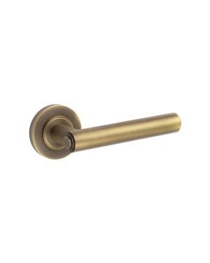 Richmond Lever On Rose - Antique Brass