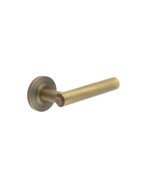 Richmond Lever On Rose - Antique Brass