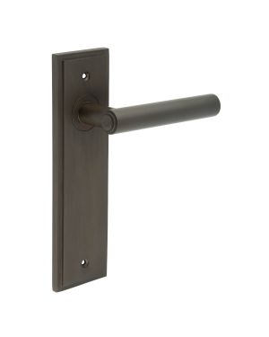 Richmond Lever On Backplate - Dark Bronze