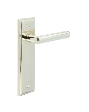 Richmond Lever On Backplate - Polished Nickel