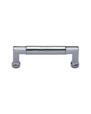 Heritage Brass Cabinet Pull Bauhaus Design 101mm CTC Polished Chrome Finish