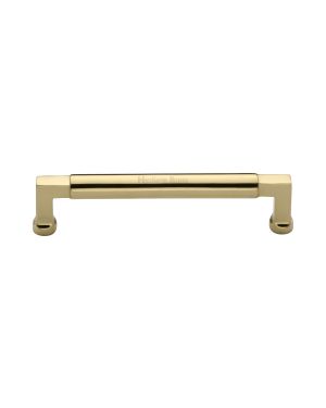 Heritage Brass Cabinet Pull Bauhaus Design 152mm CTC Polished Brass Finish