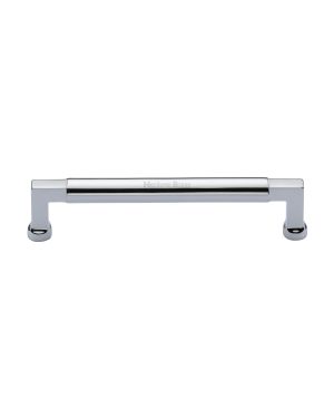 Heritage Brass Cabinet Pull Bauhaus Design 160mm CTC Polished Chrome Finish