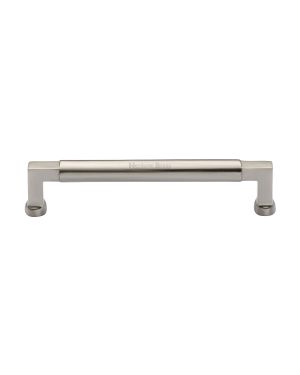 Heritage Brass Cabinet Pull Bauhaus Design 160mm CTC Satin Nickel Finish