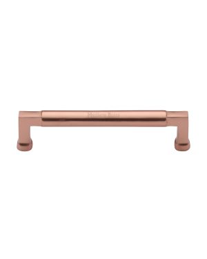Heritage Brass Cabinet Pull Bauhaus Design 160mm CTC Satin Rose Gold Finish