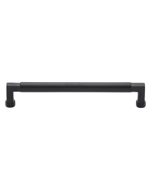 Heritage Brass Cabinet Pull Bauhaus Design 203mm CTC Matt Black Finish
