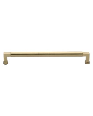 Heritage Brass Cabinet Pull Bauhaus Design 254mm CTC Satin Brass Finish