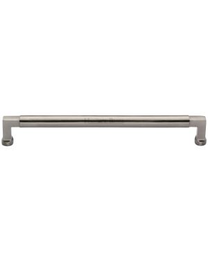 Heritage Brass Cabinet Pull Bauhaus Design 320mm CTC Satin Nickel Finish
