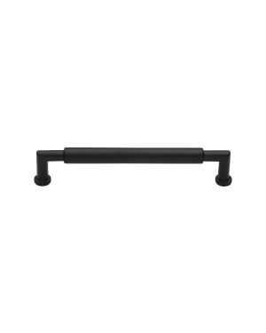 Heritage Brass Cabinet Pull Bauhaus Round Design 101mm CTC Matt Black Finish