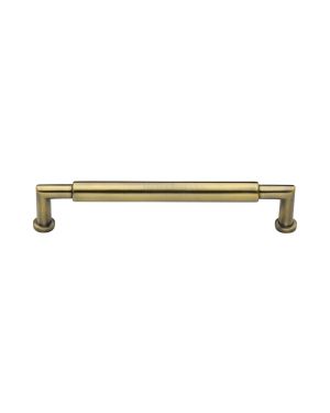 Heritage Brass Cabinet Pull Bauhaus Round Design 152mm CTC Antique Brass Finish