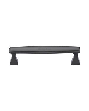 Heritage Brass Cabinet Pull Deco Design 128mm CTC Matt Bronze Finish