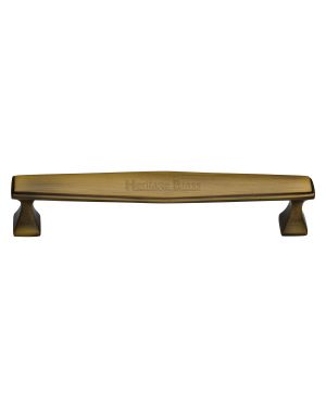 Heritage Brass Cabinet Pull Deco Design 203mm CTC Antique Finish