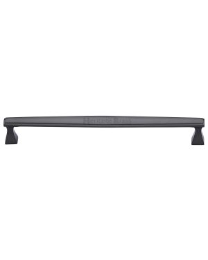 Heritage Brass Cabinet Pull Deco Design 254mm CTC Matt Bronze Finish