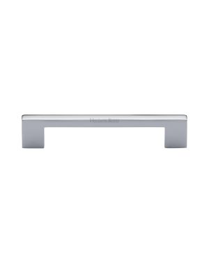 Heritage Brass Cabinet Pull Metro Design 128mm CTC Polished Chrome Finish