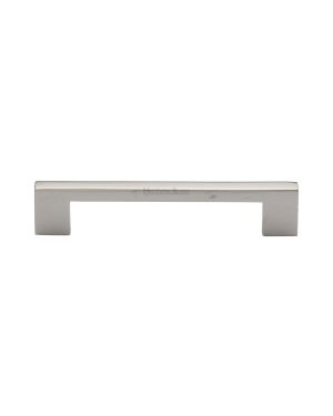 Heritage Brass Cabinet Pull Metro Design 128mm CTC Polished Nickel Finish