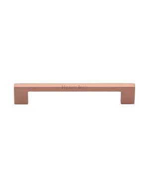 Heritage Brass Cabinet Pull Metro Design 160mm CTC Satin Rose Gold Finish